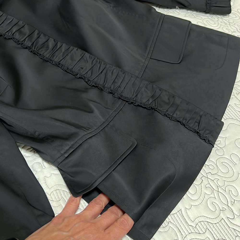 Talbots black ruffle front jacket - Picture 6 of 16